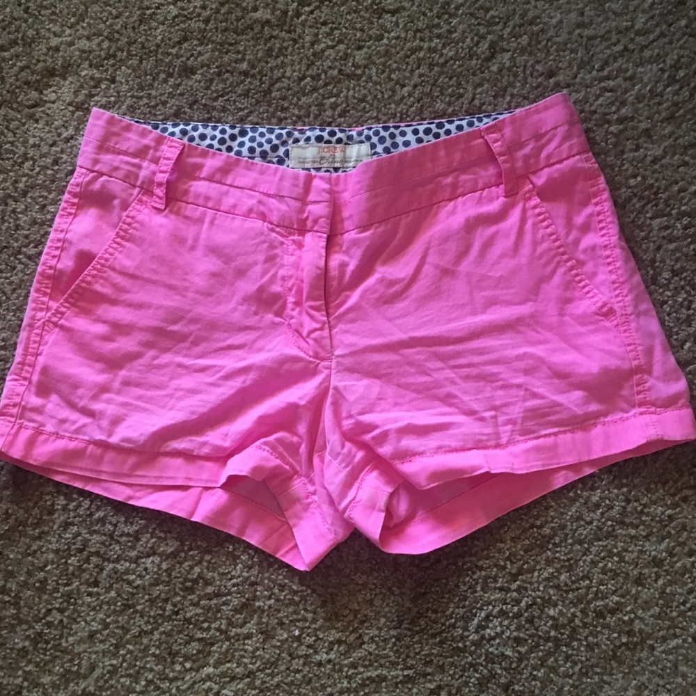 Jcrew shorts hot pink